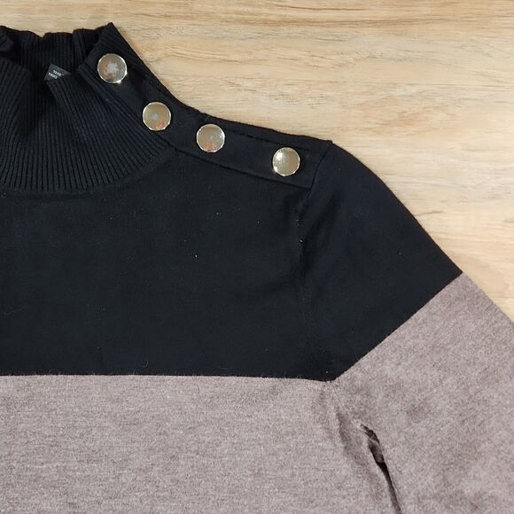 🔹️INC International Concepts Colorblock Mock Neck Sweater XLarge - Picture 5 of 9